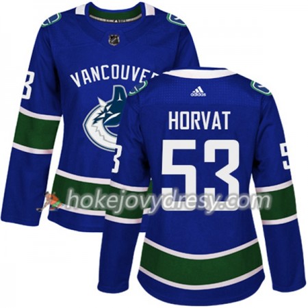 Dámské Hokejový Dres Vancouver Canucks Bo Horvat 53 Adidas 2017-2018 Modrá Authentic